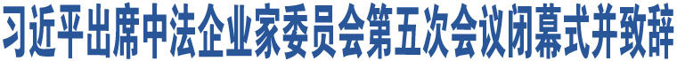 習(xí)近平出席中法企業(yè)家委員會第五次會議閉幕式并致辭