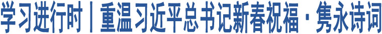 學(xué)習(xí)進(jìn)行時(shí)丨重溫習(xí)近平總書(shū)記新春祝?！るh永詩(shī)詞