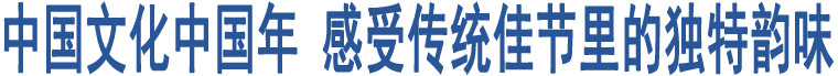 中國(guó)文化中國(guó)年 感受傳統(tǒng)佳節(jié)里的獨(dú)特韻味