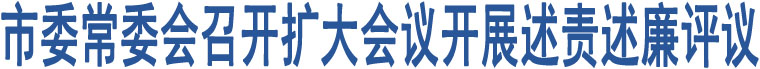 市委常委會(huì)召開擴(kuò)大會(huì)議開展述責(zé)述廉評(píng)議