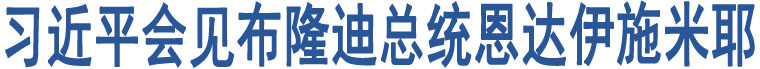 習(xí)近平會(huì)見(jiàn)布隆迪總統(tǒng)恩達(dá)伊施米耶