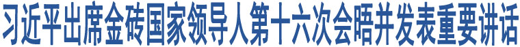 習近平出席金磚國家領(lǐng)導(dǎo)人第十六次會晤并發(fā)表重要講話