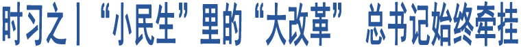 時習(xí)之丨“小民生”里的“大改革” 總書記始終牽掛